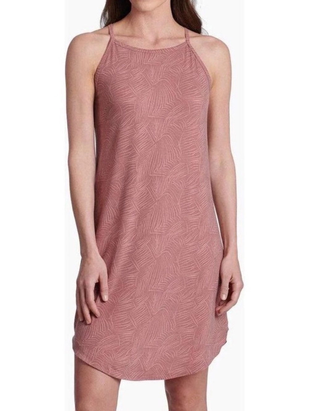 KUHL Kandi’s Pink Tropical Mini Dress size medium